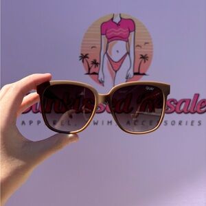 QUAY Wide Awake Brown Sunglasses